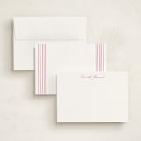 "Winslow" - Personalized Stationery Cards in Peony by Megan Davis - Assembled