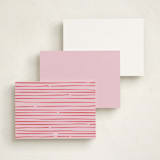"curly corners" - Personalized Stationery Cards in Candy by Anastasia Makarova - Back of Card Options