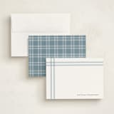 "Framed" - Personalized Stationery Cards in Denim by Jenny Millington - Assembled