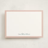 "Crayon Writing" - Personalized Stationery Cards in Cotton Candy by Ani Somi - Front