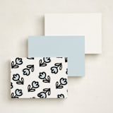 "Simply Sweet Note" - Personalized Stationery Cards in Sky by Corrie Autrey - Back of Card Options