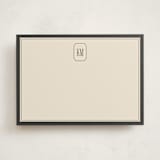 "Formal initials" - Personalized Stationery Cards in Noir by Creo Study - Front