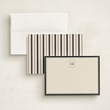 "Formal initials" - Personalized Stationery Cards in Noir by Creo Study - Assembled