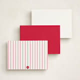 "Boat Tote" - Personalized Stationery Cards in Lobster by Erika Firm - Back of Card Options