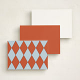 "Follow Your Noses" - Personalized Stationery Cards in Rust by Alize Cetintas Kure - Back of Card Options