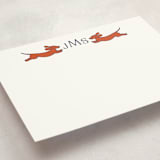 "Follow Your Noses" - Personalized Stationery Cards in Rust by Alize Cetintas Kure - Detail