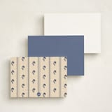 "From the Office Vintage" - Personalized Stationery Cards in Cream by Abby Fabrizio - Back of Card Options