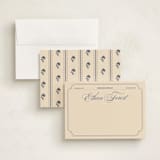 "From the Office Vintage" - Personalized Stationery Cards in Cream by Abby Fabrizio - Assembled