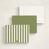 "dirty martini" - Personalized Stationery Cards in Olive by Megan Davis - Back of Card Options