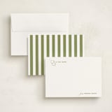 "dirty martini" - Personalized Stationery Cards in Olive by Megan Davis - Assembled