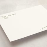 "dirty martini" - Personalized Stationery Cards in Olive by Megan Davis - Detail
