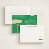 "Sportsy Golf" - Personalized Stationery Cards in Grass by Teju Reval - Assembled