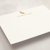 "Golden Retriever" - Personalized Stationery Cards in Clover by Sarah Knight - Detail