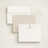 "Pug" - Personalized Stationery Cards in Biscuit by Baumbirdy - Assembled
