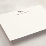 "German Shorthaired Pointer" - Personalized Stationery Cards in Truffle by Baumbirdy - Detail