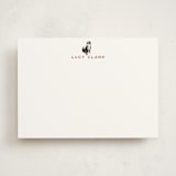 "Bernese Mountain Dog" - Personalized Stationery Cards in Bordeaux by Baumbirdy - Front