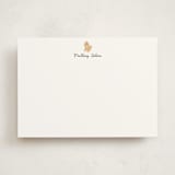 "Cocker Spaniel" - Personalized Stationery Cards in Stone by Baumbirdy - Front