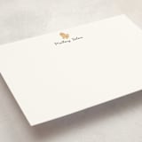 "Cocker Spaniel" - Personalized Stationery Cards in Stone by Baumbirdy - Detail