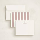 "Greyhound" - Personalized Stationery Cards in Bordeaux by Baumbirdy - Assembled