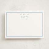 "Cheseapeake" - Personalized Stationery Cards in Sky Blue by Megan Davis - Front