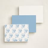 "Cheseapeake" - Personalized Stationery Cards in Sky Blue by Megan Davis - Back of Card Options