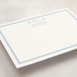 "Cheseapeake" - Personalized Stationery Cards in Sky Blue by Megan Davis - Detail