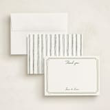 "Handwritten" - Personalized Stationery Cards in Moss by Cass Loh - Assembled