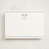 "Southern Mallard Duck" - Personalized Stationery Cards in Powder by Rebecca Marchese - Front