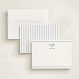 "Southern Mallard Duck" - Personalized Stationery Cards in Powder by Rebecca Marchese - Assembled