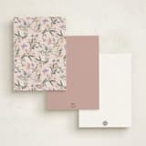 "Garden Greens" - Personalized Stationery Cards in Rose by Kristen Smith - Back of Card Options