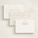 "Pretty Crest" - Personalized Stationery Cards in Spring by Zani van Zyl - Assembled