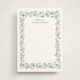 "Camilla" - Personalized Stationery Cards in Cornflower by Sarah Knight - Front