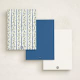 "Camilla" - Personalized Stationery Cards in Cornflower by Sarah Knight - Back of Card Options