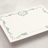 "Fiorellini" - Personalized Stationery Cards in Periwinkle by Petra Kern - Detail