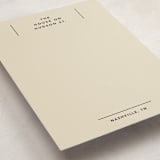 "Hudson" - Personalized Stationery Cards in Vanilla by Kelly Watkins - Detail