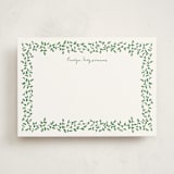 "Vines2" - Personalized Stationery Cards in Ivy by Angela Garrick - Front