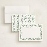 "Vines2" - Personalized Stationery Cards in Ivy by Angela Garrick - Assembled