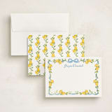 "Limoncello" - Personalized Stationery Cards in Lemon by Petra Kern - Assembled