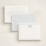 "Pedal Press" - Personalized Stationery Cards in Sky by Pinky Diamond Studio - Assembled