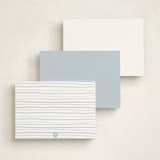 "Fishy" - Personalized Stationery Cards in River by Erin German - Back of Card Options