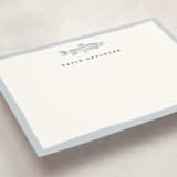 "Fishy" - Personalized Stationery Cards in River by Erin German - Detail