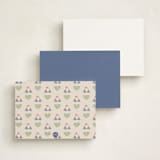 "Tini Bikini" - Personalized Stationery Cards in Denim by Aviva Atri - Back of Card Options