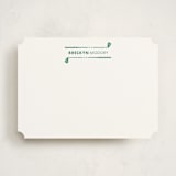 "On the Green" - Personalized Stationery Cards in Grass by Pinky Diamond Studio - Front
