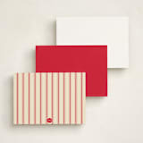 "Established Date" - Personalized Stationery Cards in Apple by Baumbirdy - Back of Card Options