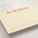 "Established Date" - Personalized Stationery Cards in Apple by Baumbirdy - Detail