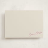 "Sweet Script Corner" - Personalized Stationery Cards in Vanilla by Beth Vassalo - Front