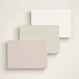 "Sweet Script Corner" - Personalized Stationery Cards in Vanilla by Beth Vassalo - Back of Card Options