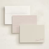"Sweet Script Corner" - Personalized Stationery Cards in Vanilla by Beth Vassalo - Assembled