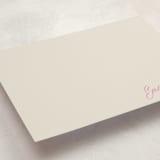 "Sweet Script Corner" - Personalized Stationery Cards in Vanilla by Beth Vassalo - Detail