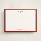 "a perfect gentleman" - Personalized Stationery Cards in Maroon by Kat Roberts - Front